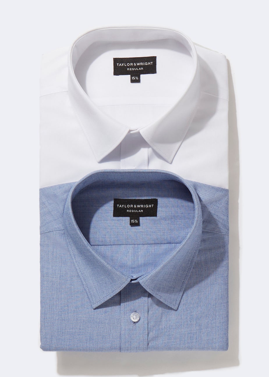 Taylor & Wright 2 Pack Marl Regular Fit Shirts