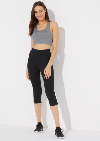 Souluxe Black Capri Sports Leggings