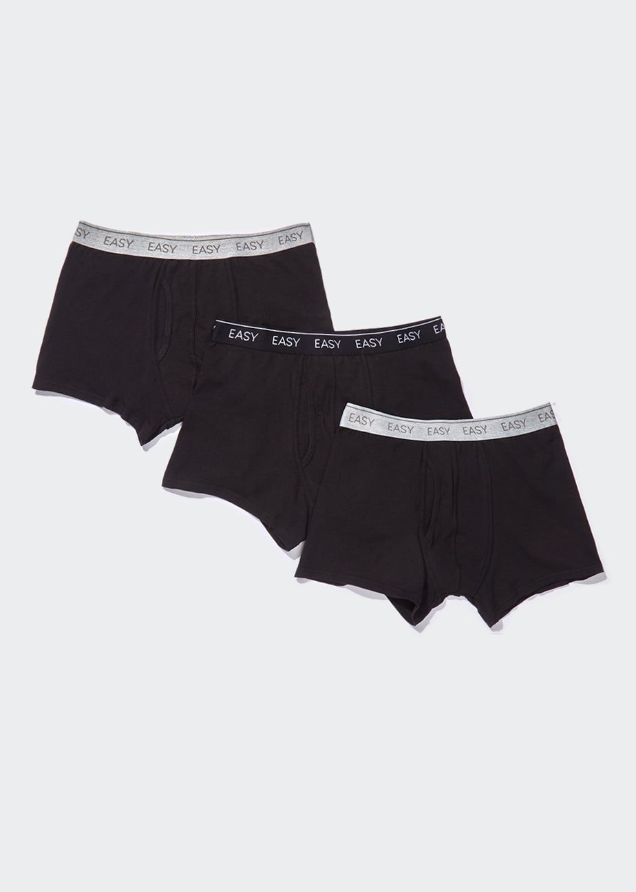 3 Pack Black Keyhole Trunks