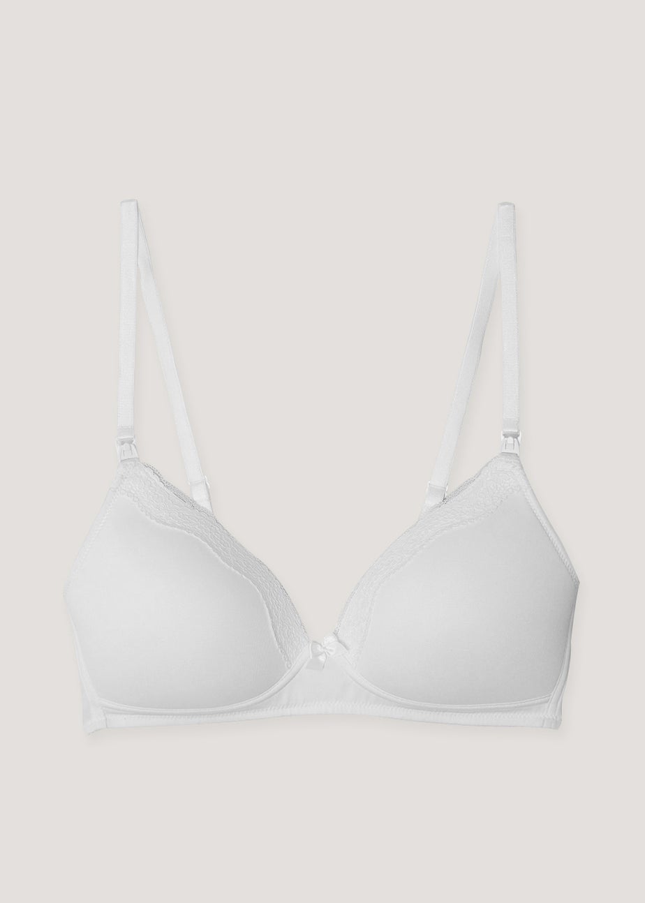 Maternity White Moulded Bra