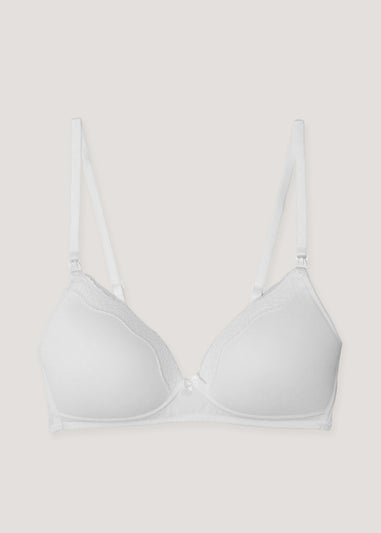 Maternity White Moulded Bra