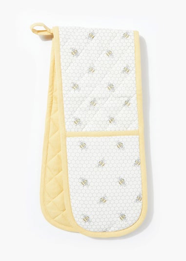 Bee Print Oven Gloves (92cm x 18cm)