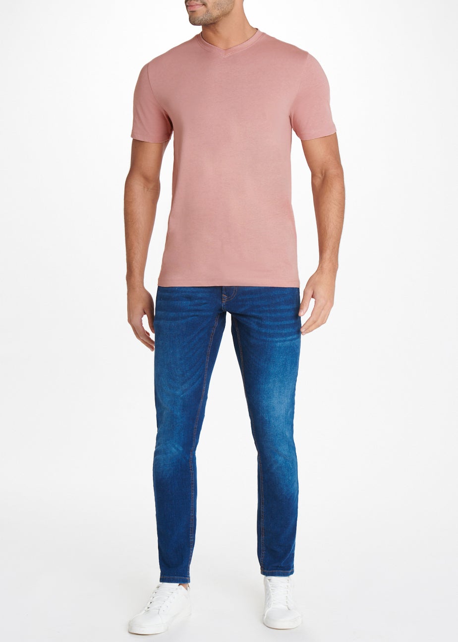Pink Essential V-Neck T-Shirt