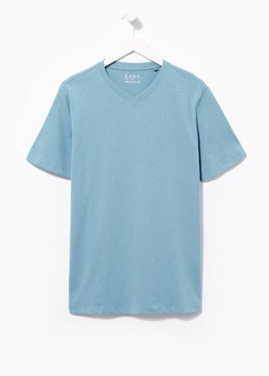Blue Essential V-Neck T-Shirt