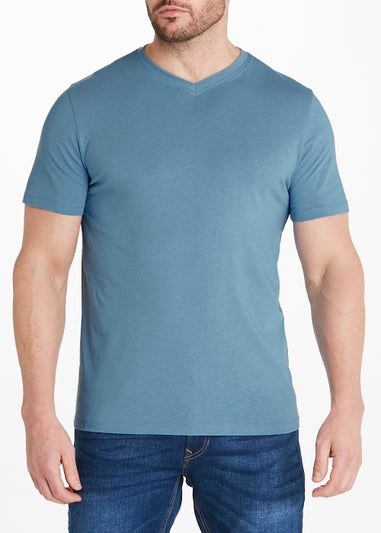 Blue Essential V-Neck T-Shirt