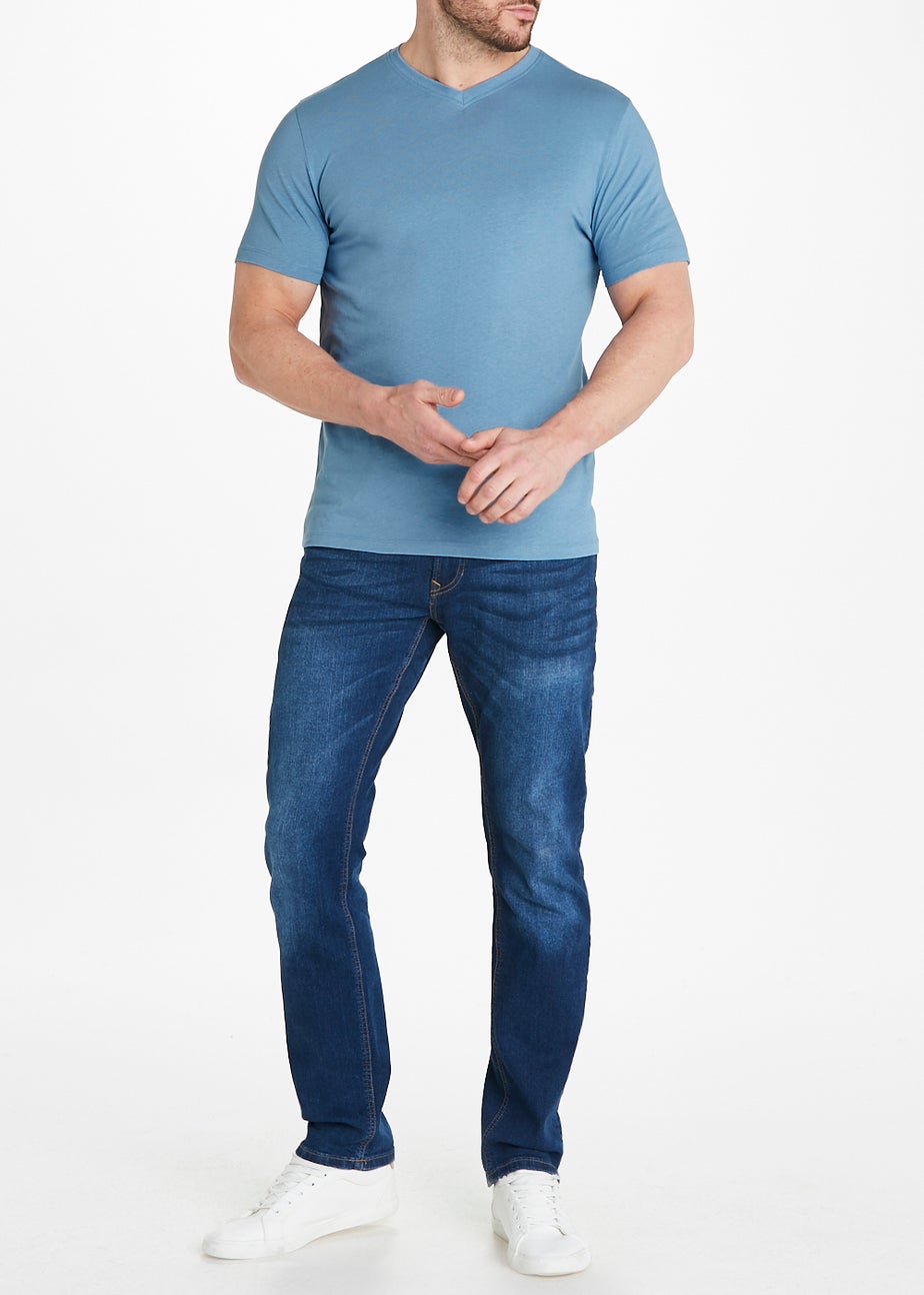 Blue Essential V-Neck T-Shirt