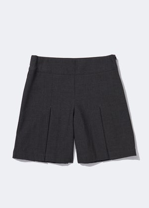 Girls Grey Culotte School Shorts (6-13yrs)