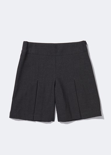Girls Grey Culotte School Shorts (6-13yrs)