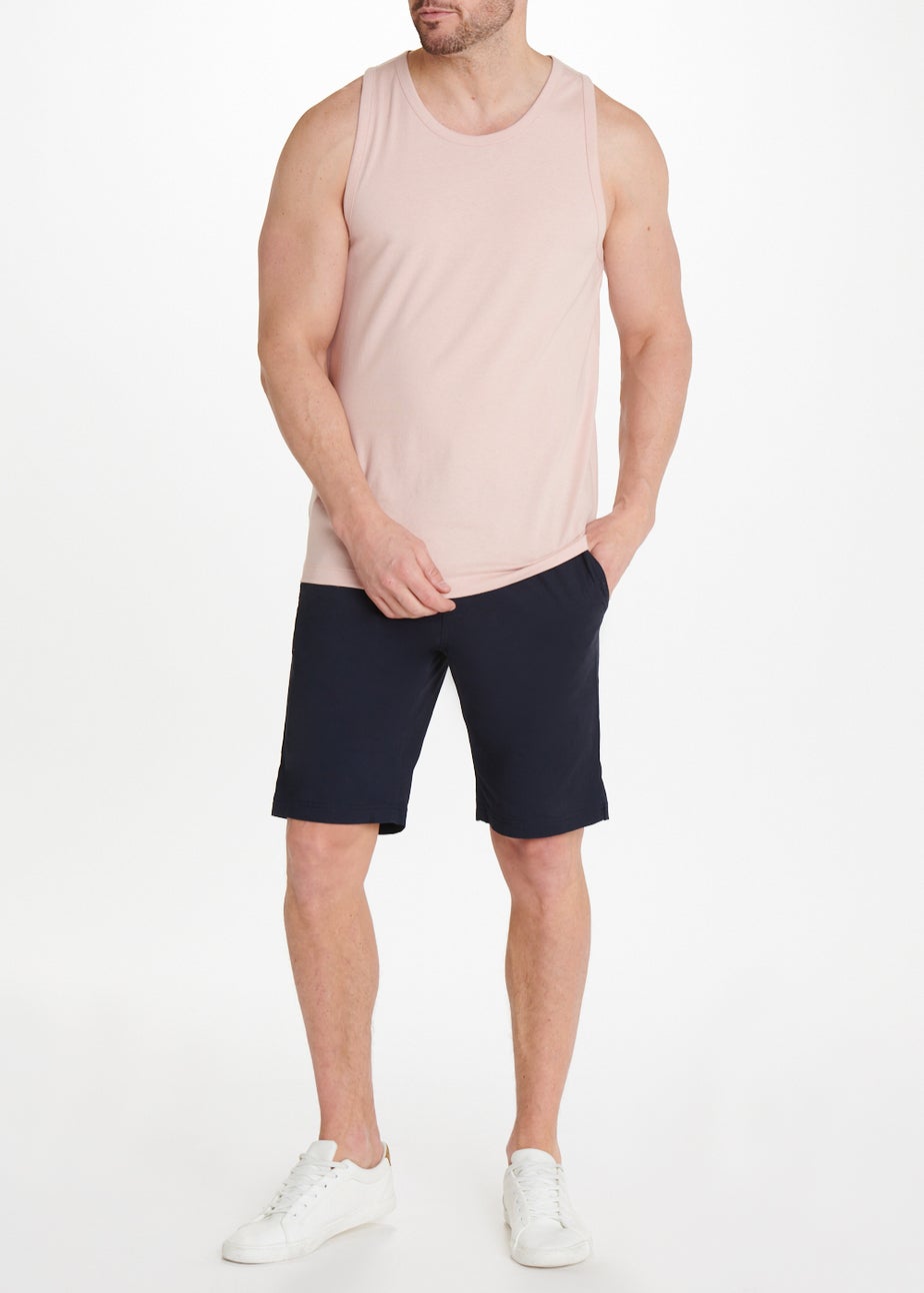 Light Pink Jersey Ringer Vest