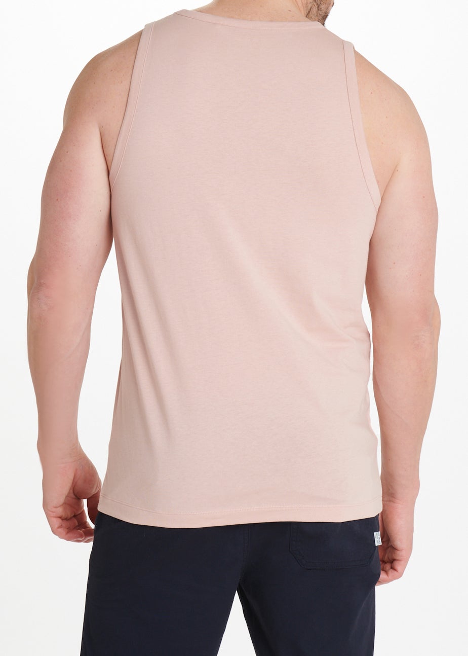 Light Pink Jersey Ringer Vest