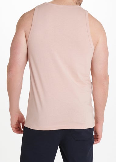 Light Pink Jersey Ringer Vest