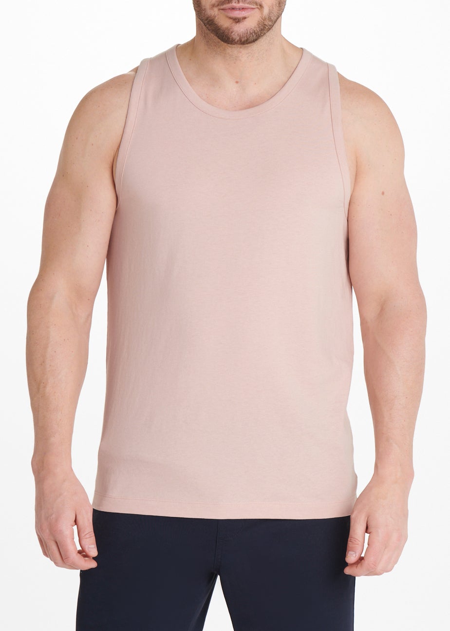 Light Pink Jersey Ringer Vest