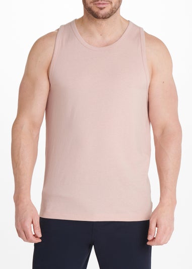 Light Pink Jersey Ringer Vest