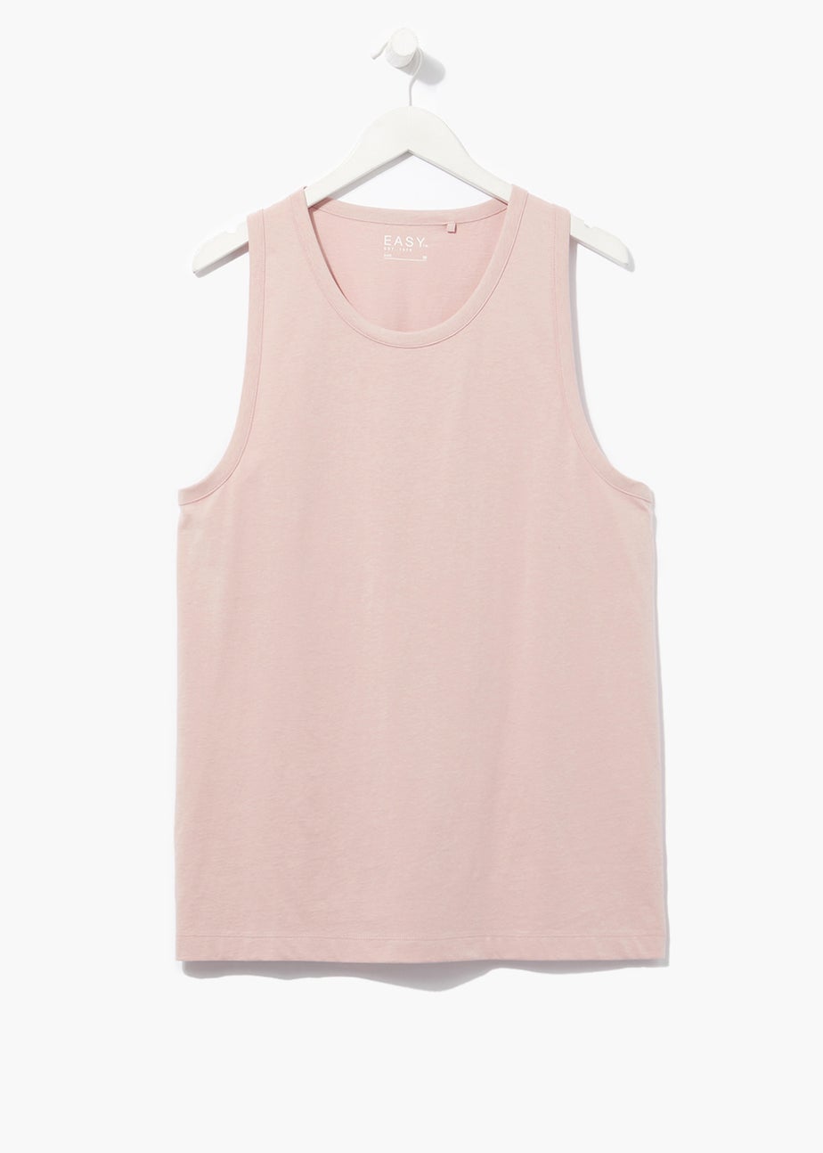 Light Pink Jersey Ringer Vest