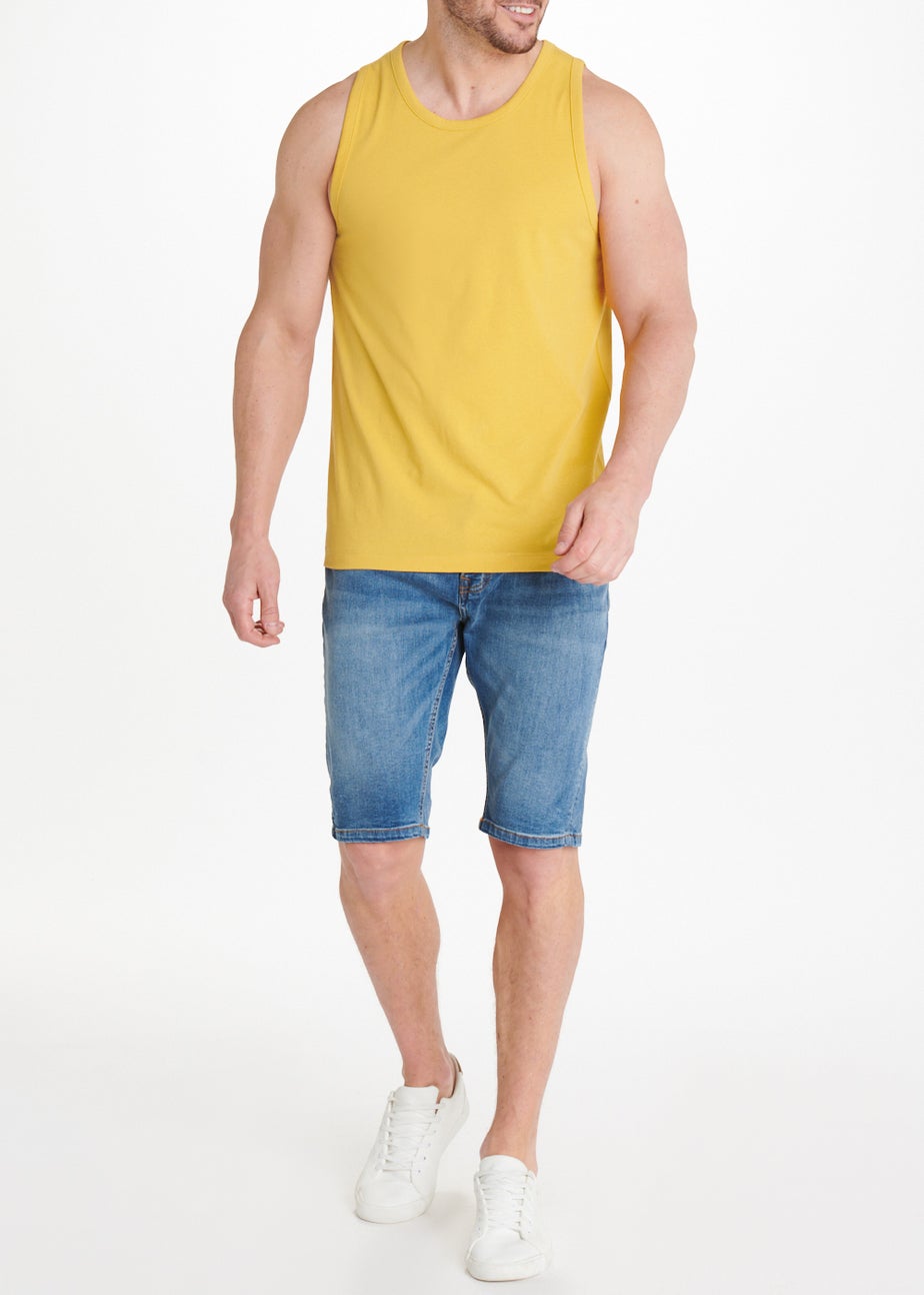Yellow Jersey Ringer Vest