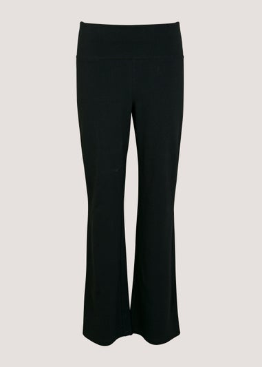 Souluxe Black Bootcut Sports Trousers