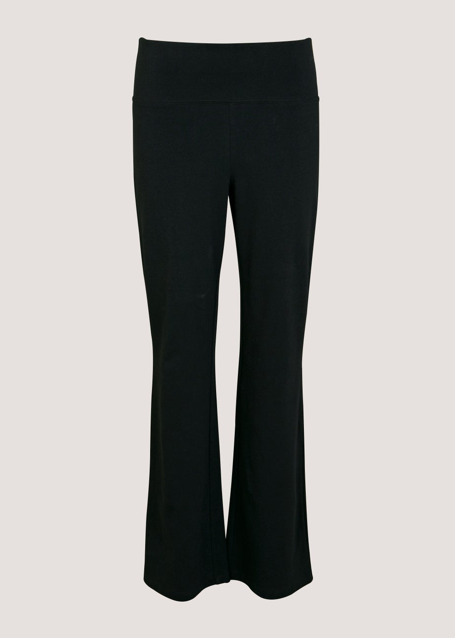 Souluxe Black Bootcut Sports Trousers