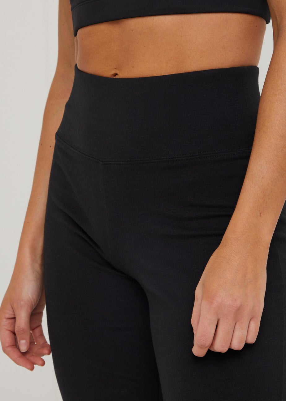 Souluxe Black Bootcut Sports Trousers