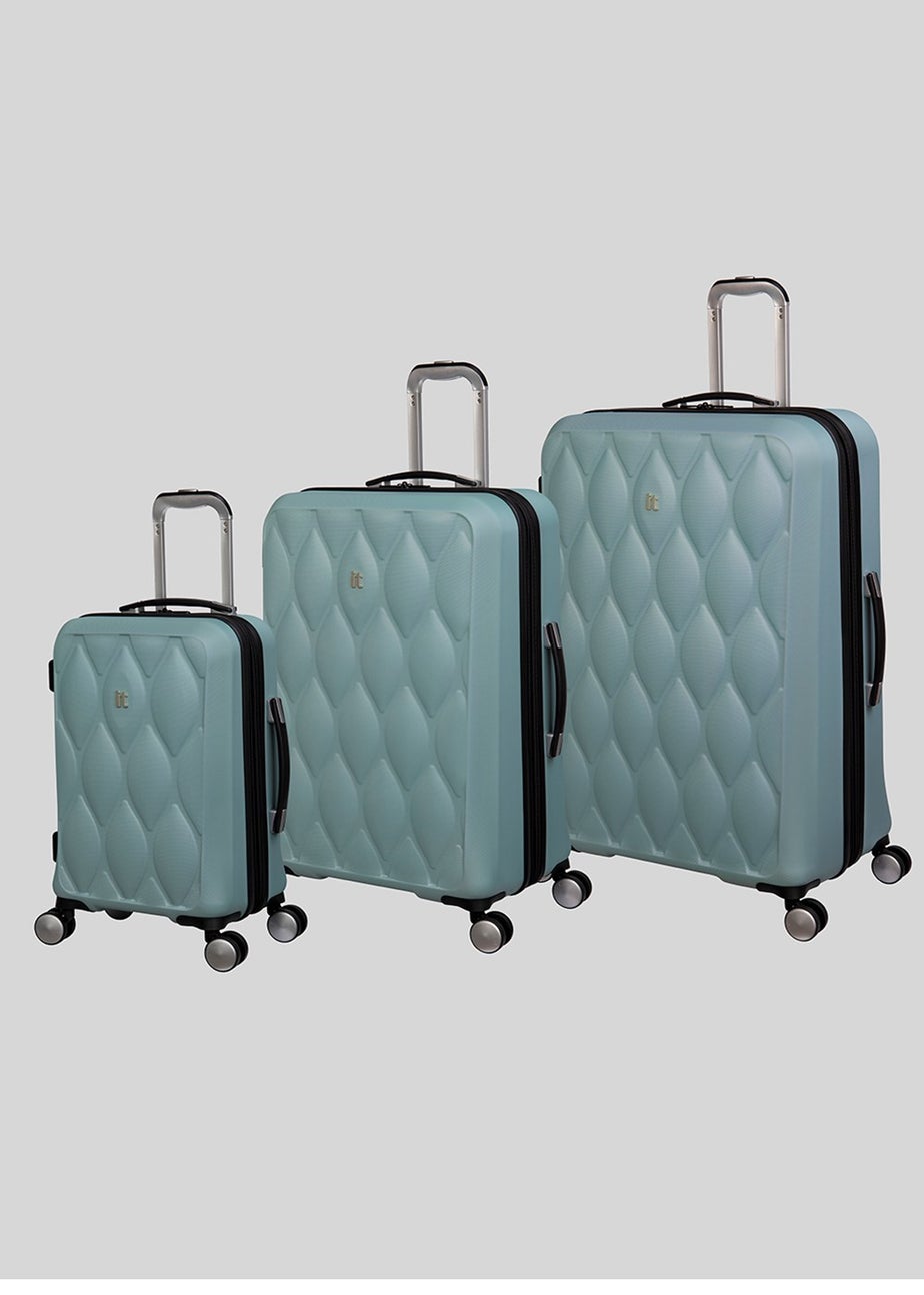 IT Luggage Sorrento Sky Blue Hard Suitcase Matalan