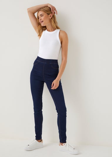 White High Neck Ribbed Vest Top