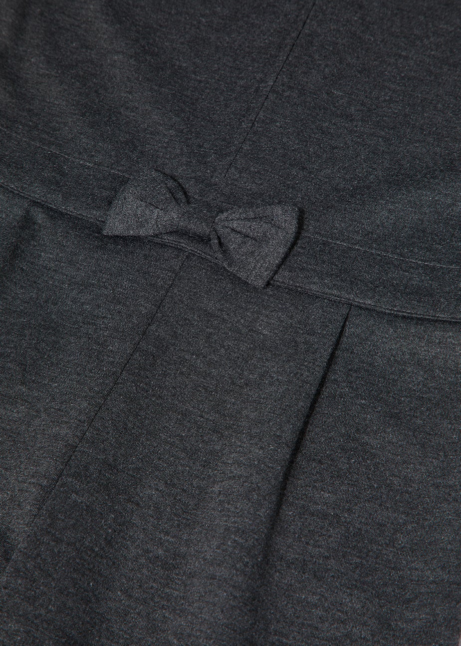 Girls Grey Zip Up School Playsuit (4-13yrs)