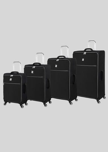 IT Luggage Navigator Black Soft Shell Suitcase