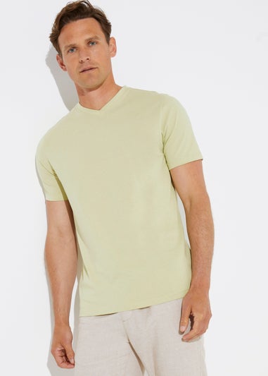 Green Essential V-Neck T-Shirt