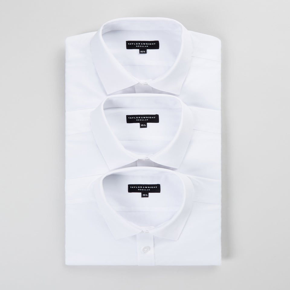 Taylor & Wright 3 Pack Regular Fit Short Sleeve Shirts