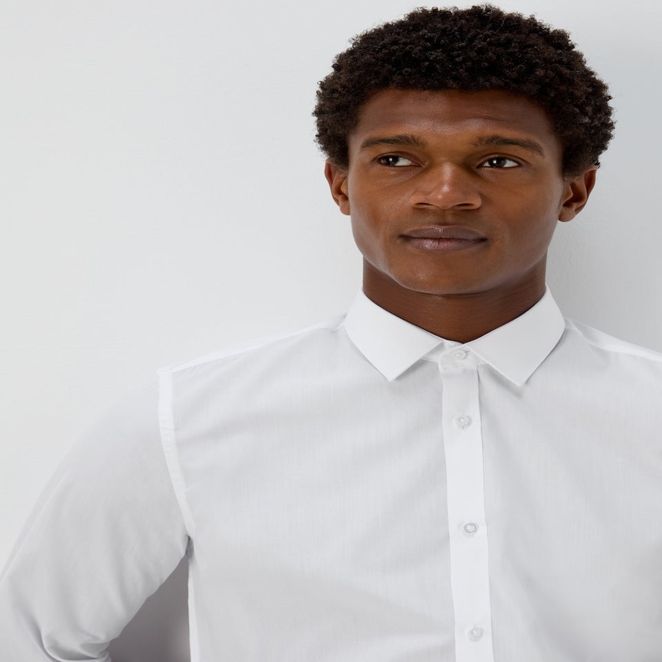 Taylor & Wright 3 Pack White Easy Care Slim Fit Shirts