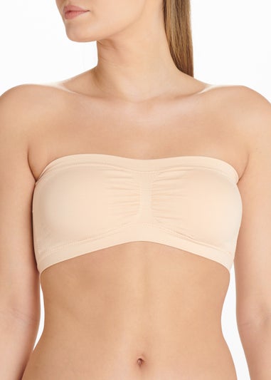 Nude Seam Free Strapless Bandeau Bra
