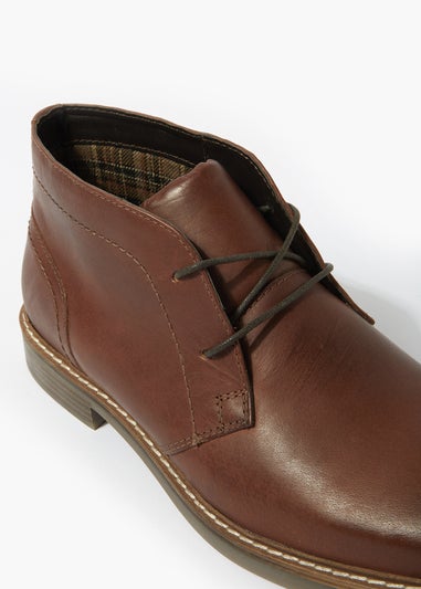 Brown Real Leather Chukka Boots