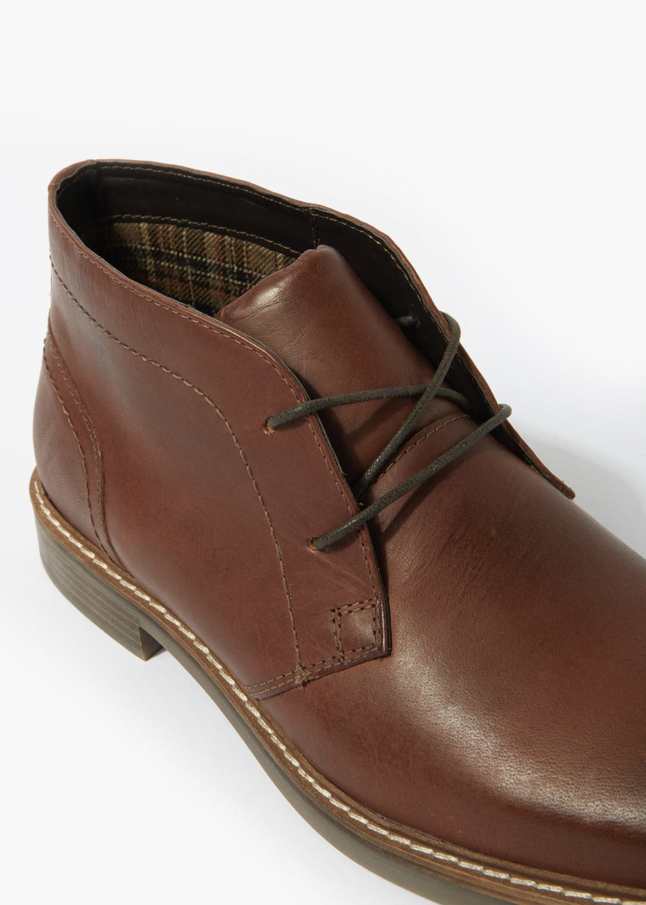 Brown Real Leather Chukka Boots