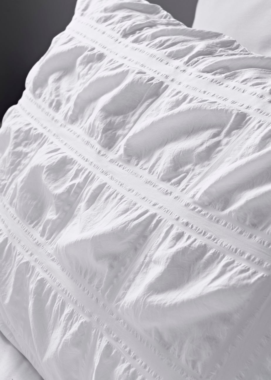 White Seersucker Duvet Cover