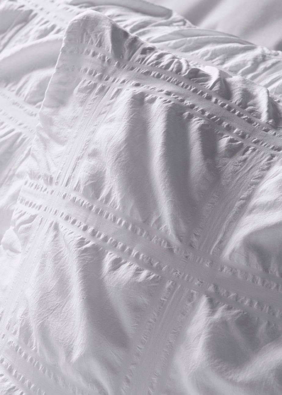 White Seersucker Duvet Cover
