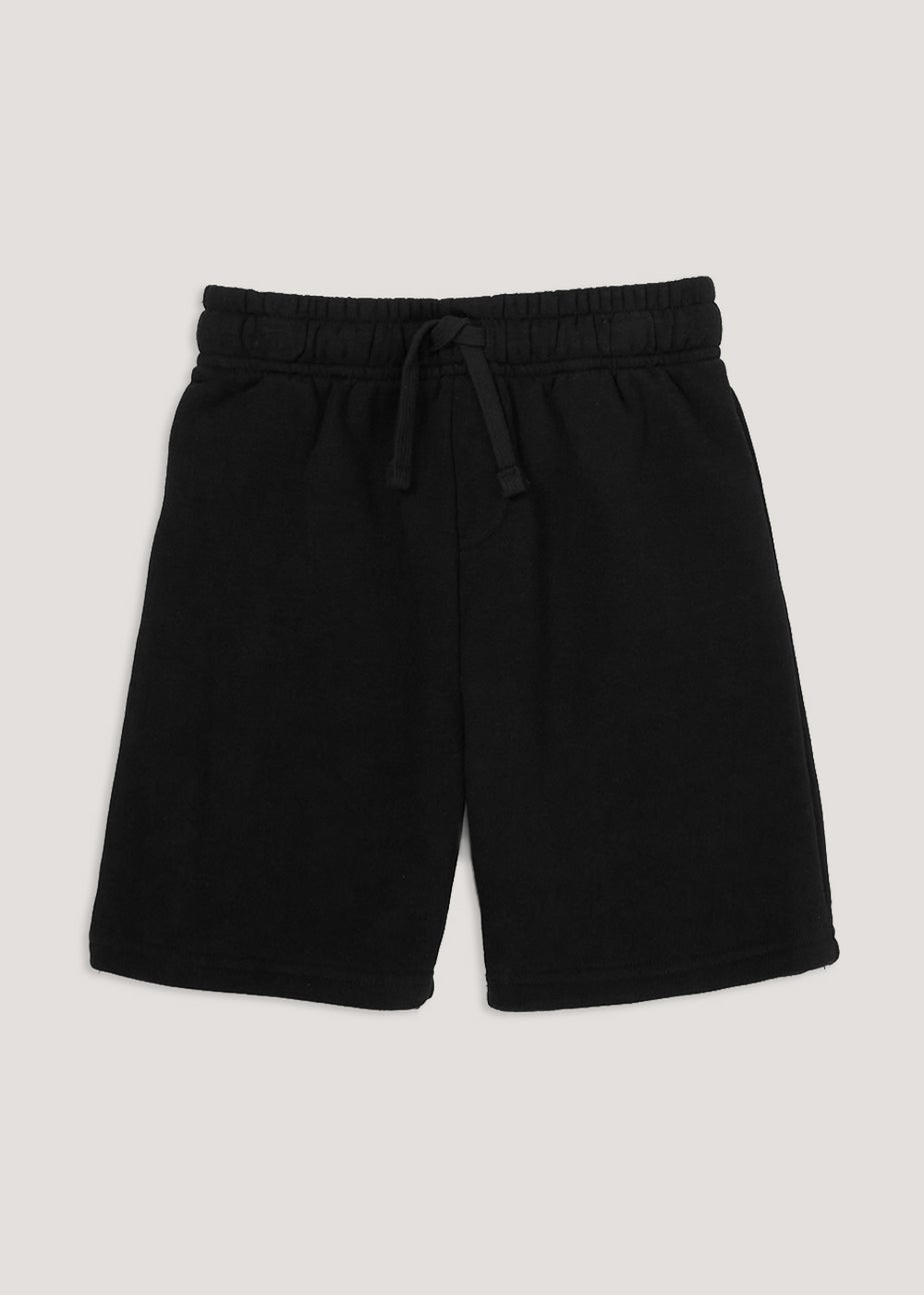 Kids Black Jogger School Sports Shorts (3-13yrs)