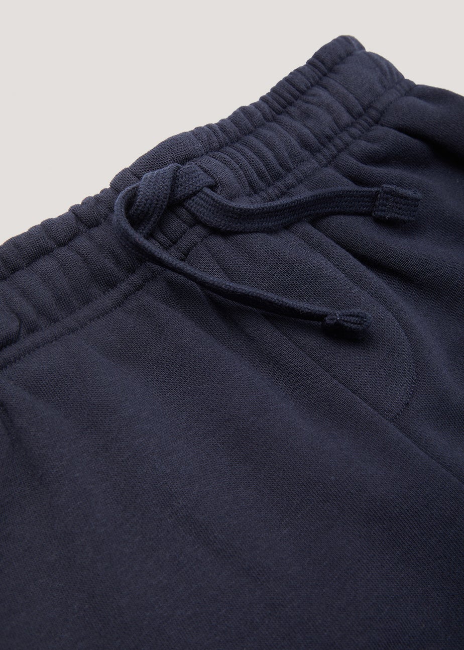 Kids Navy Jogger School Sports Shorts (3-13yrs)