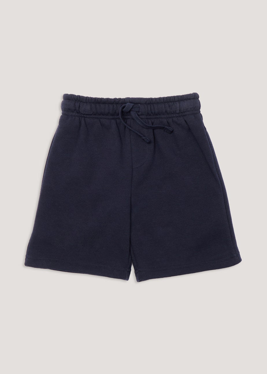 Kids Navy Jogger School Sports Shorts (3-13yrs)