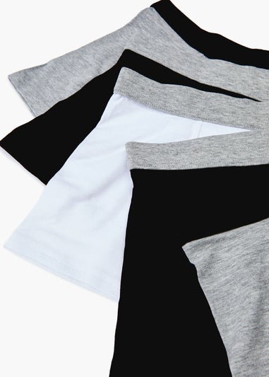 Boys 5 Pack Monochrome Trunks (4-16yrs)