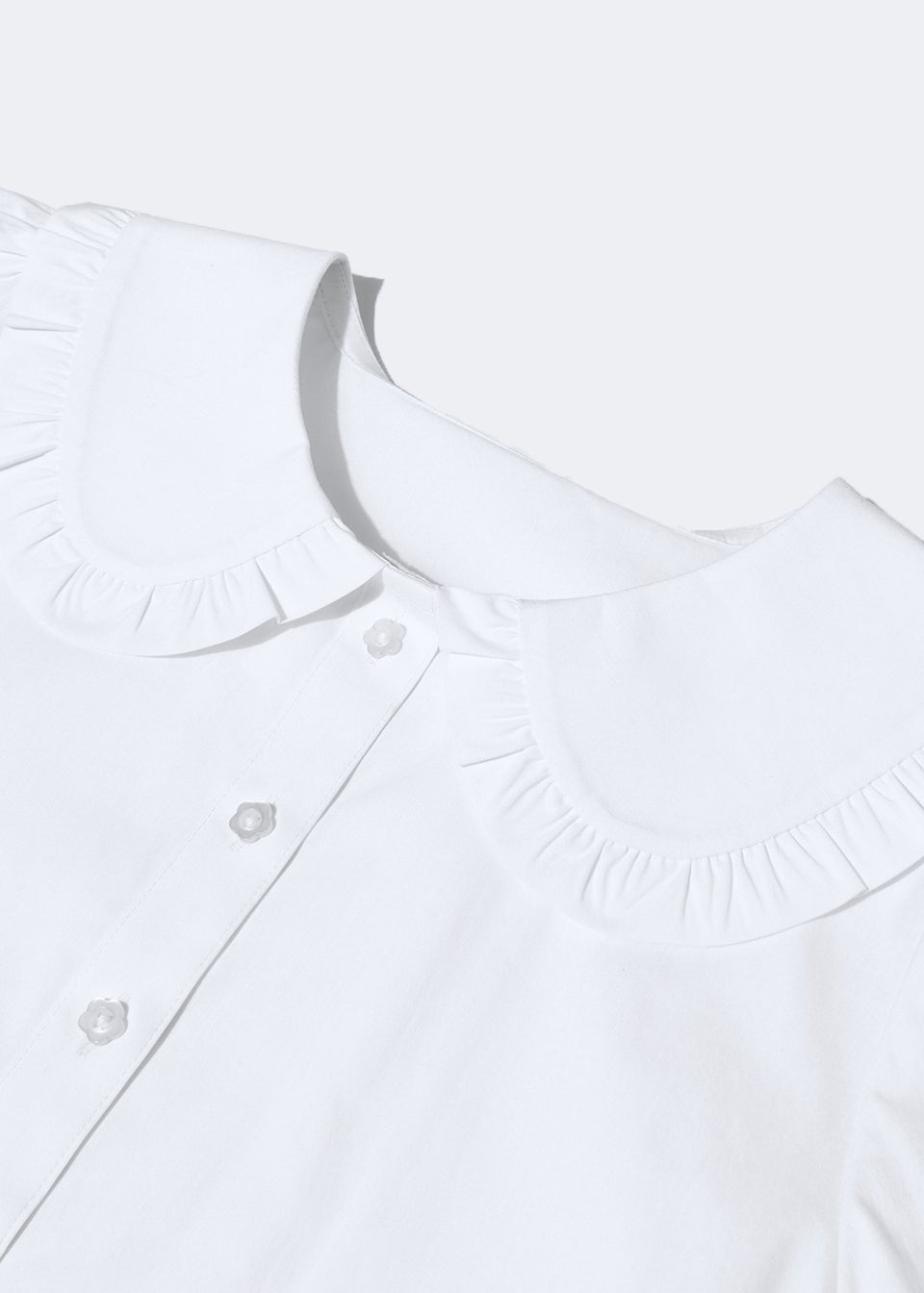 Girls White Frill Collar School Blouse (8-16yrs)