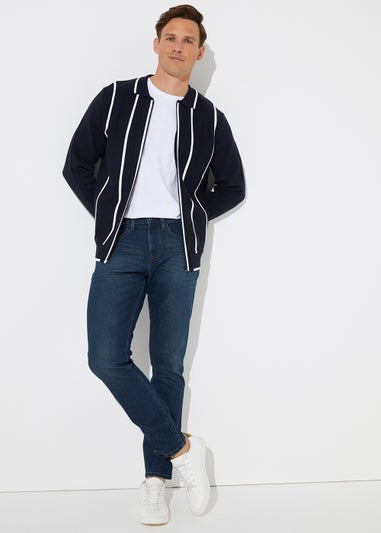 Dark Wash Stretch Slim Fit Jeans