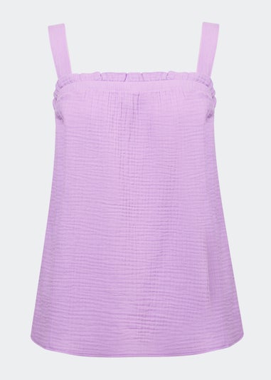 Lilac Double Cloth Cami Top