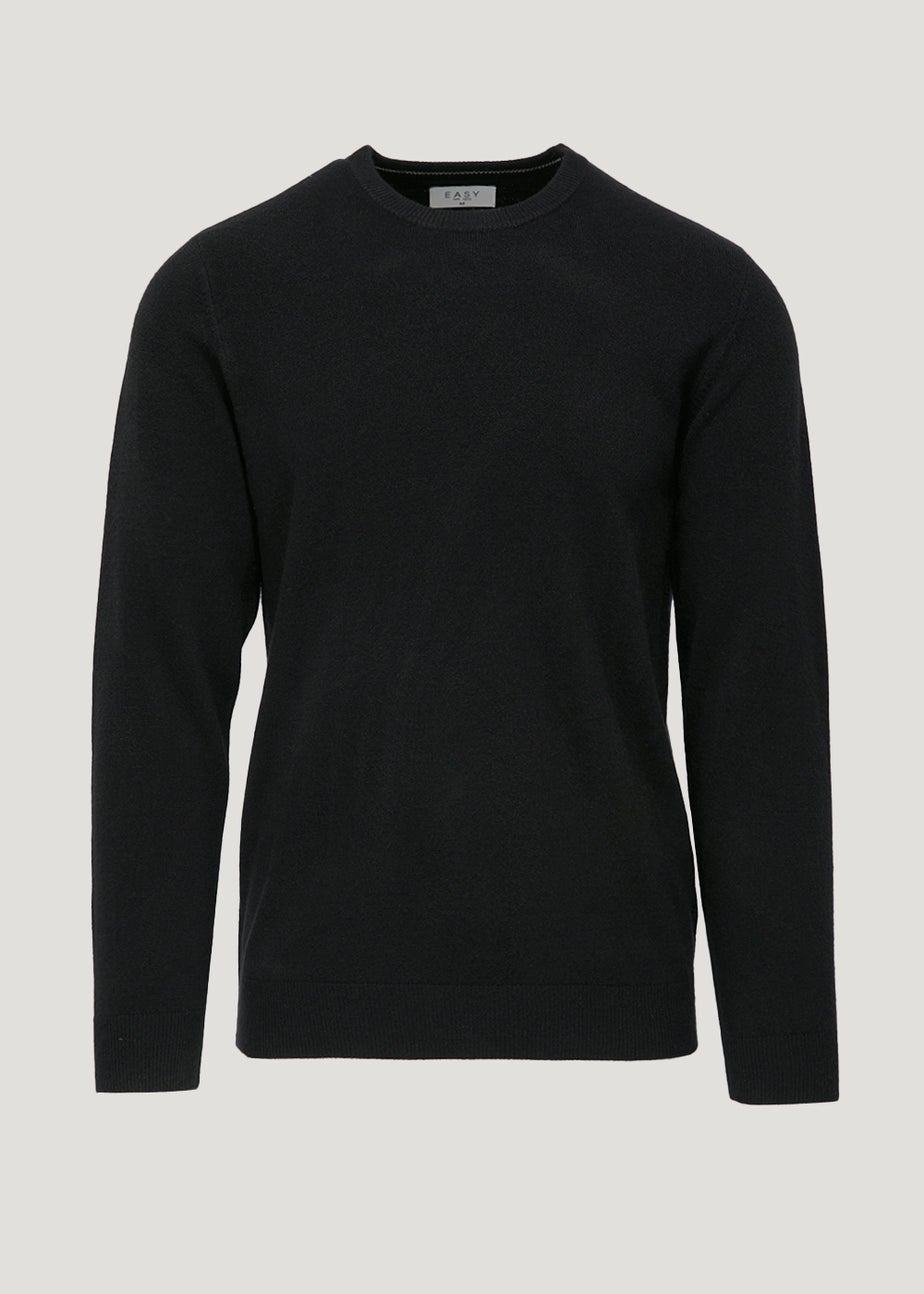 Black Soft Touch Crew Neck Jumper