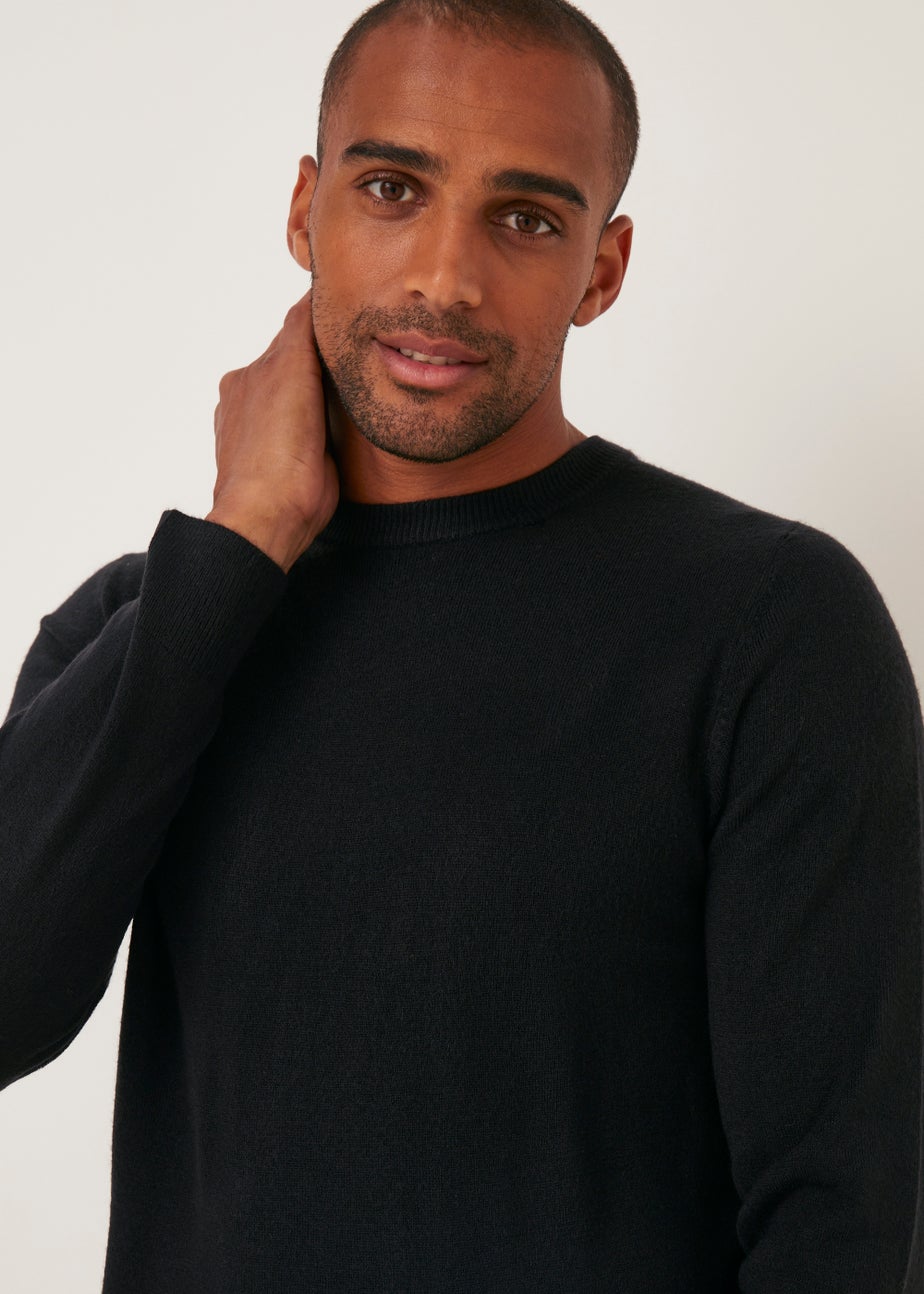 Black Soft Touch Crew Neck Jumper
