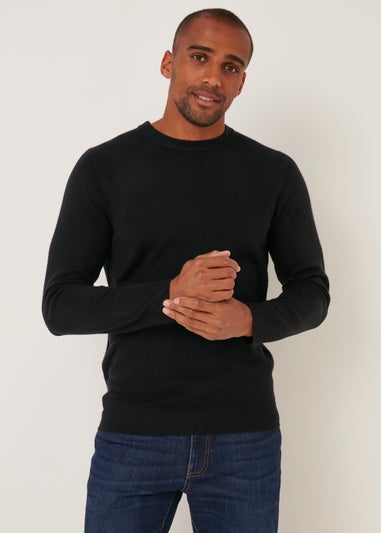 Black Soft Touch Crew Neck Jumper