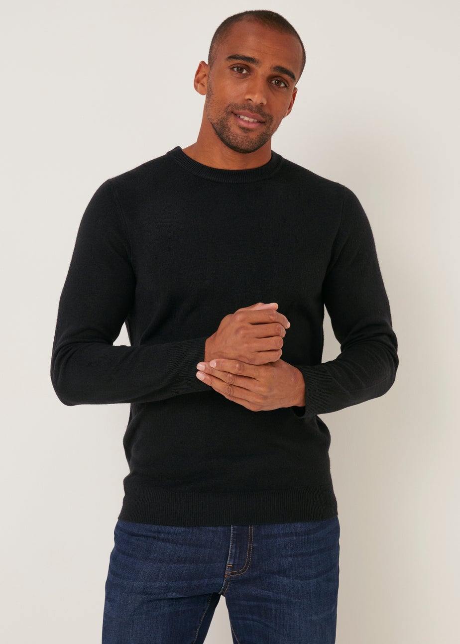 Black Soft Touch Crew Neck Jumper