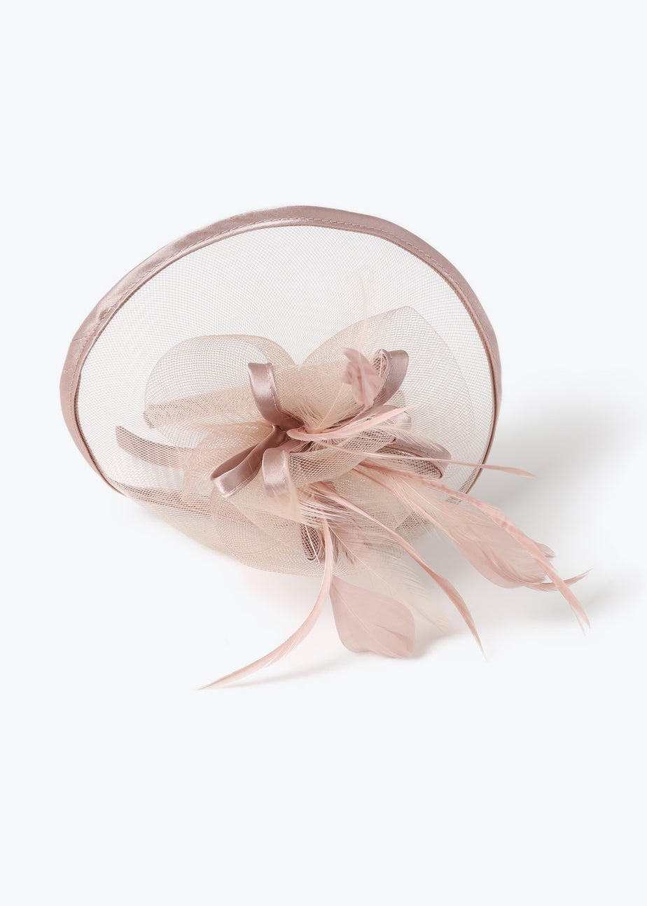Nude Pink Disk Headband Fascinator