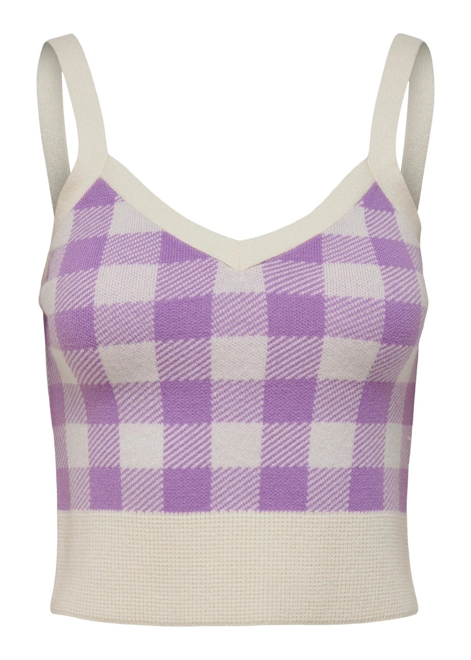 JDY Lilac Jacquard Vest Top