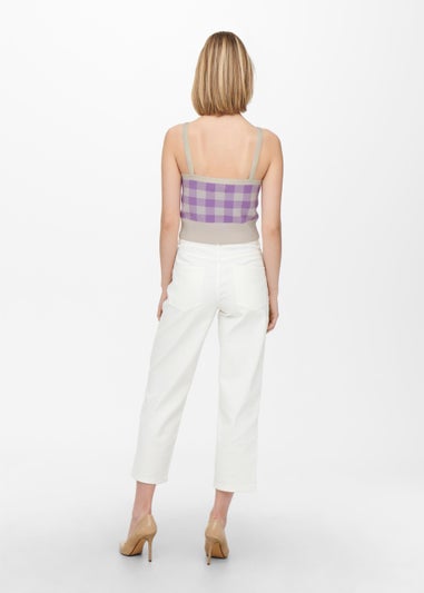 JDY Lilac Jacquard Vest Top