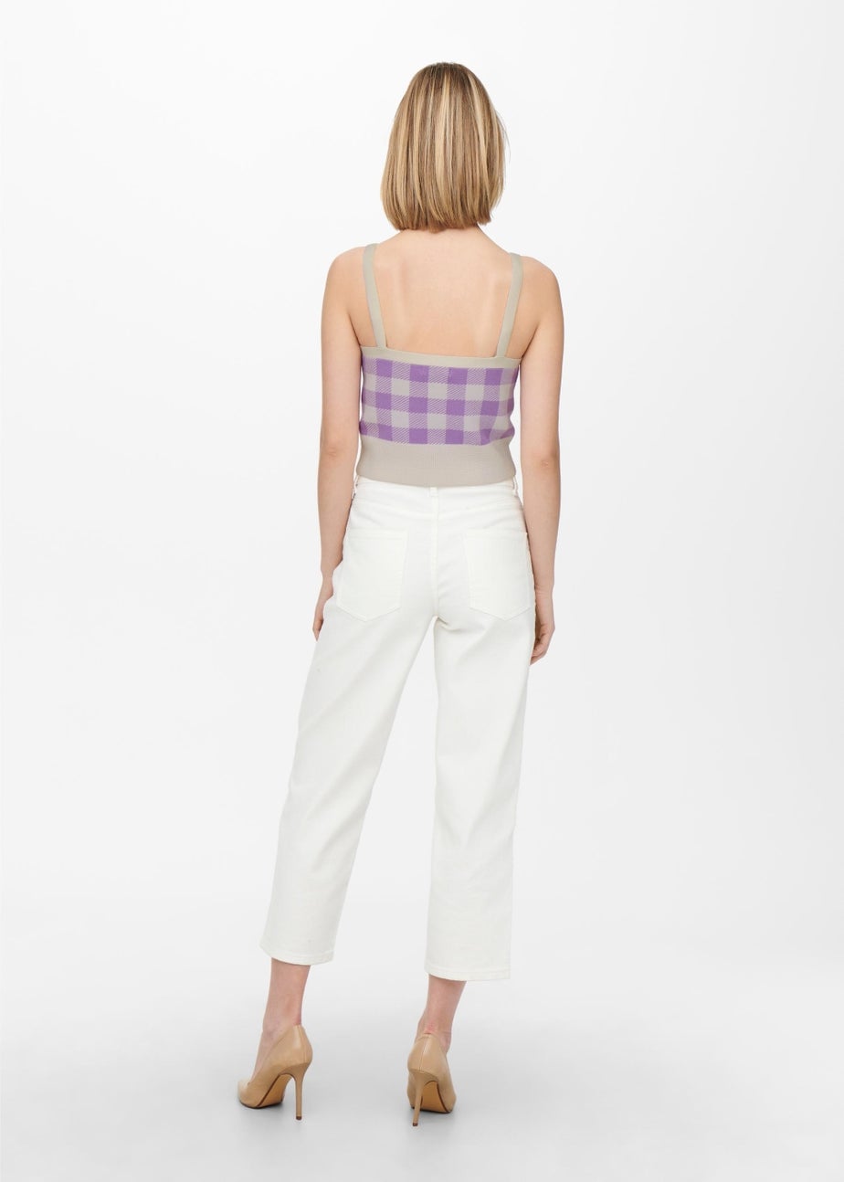 JDY Lilac Jacquard Vest Top