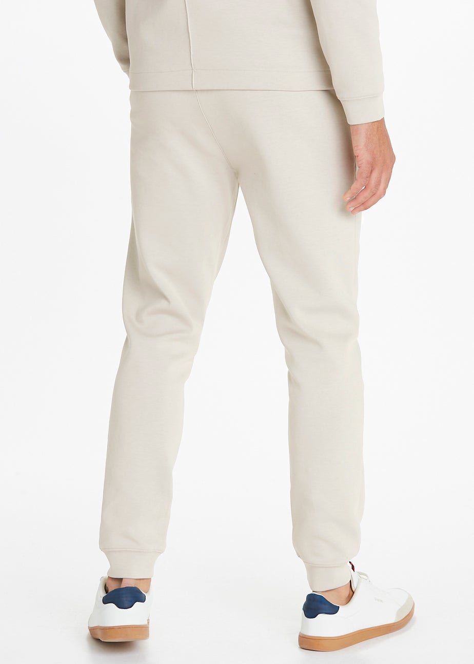 T&W Ecru Seam Detail Cuffed Joggers